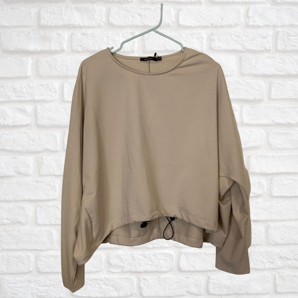Boohoo | Plus Loopback Batwing Toggle Detail Sweater